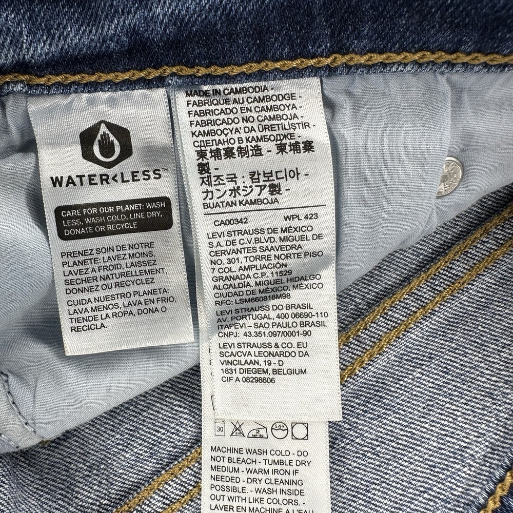 Levi's Premium 70s High Flare Jeans Women's Size 36x30 (Tag 33x30) Y2K - Picture 8 of 16